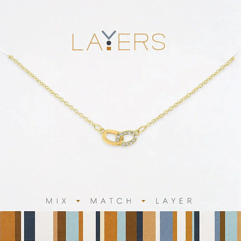 Gold Links Layers Necklace