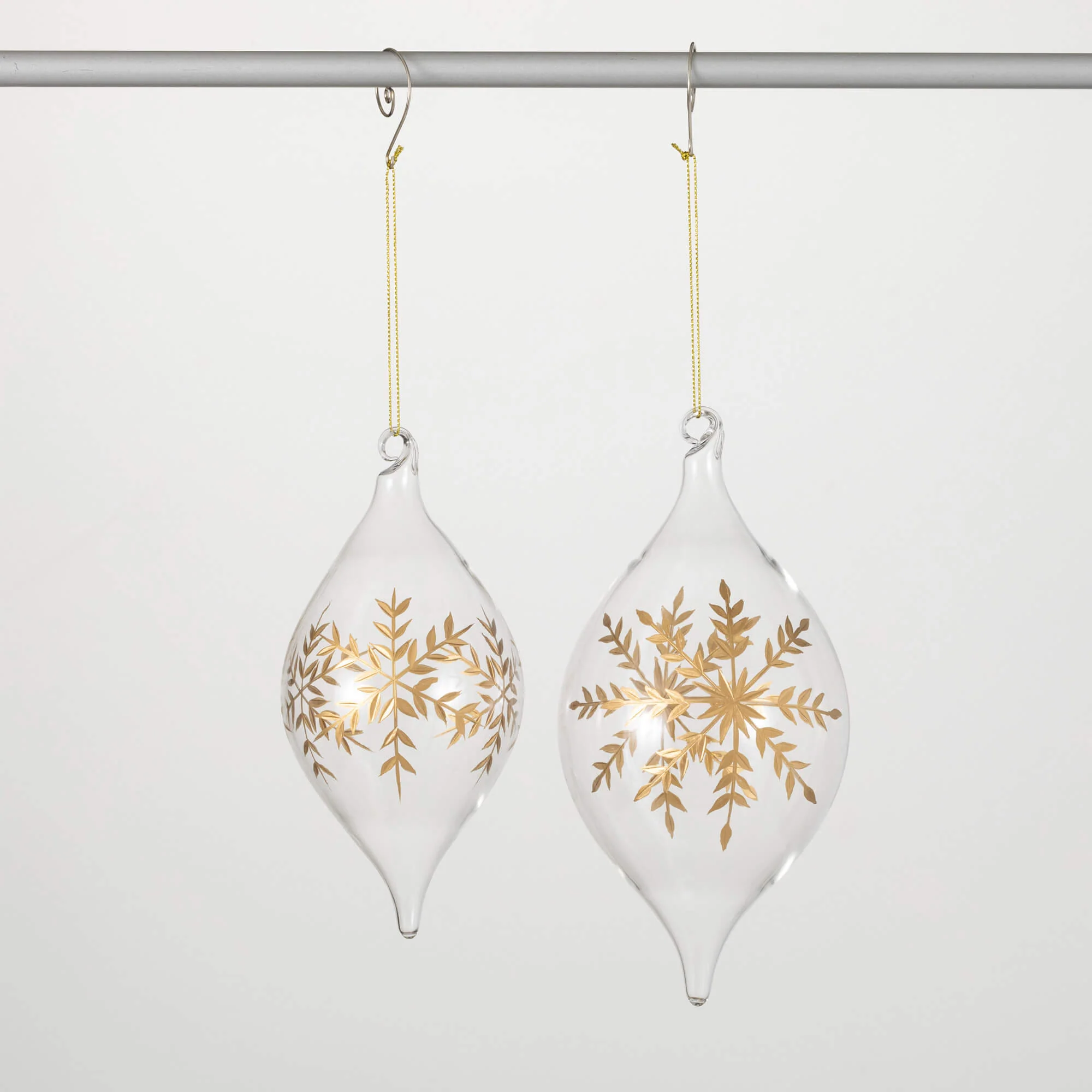 Gold Snowflake Onion Ornaments - Image 3
