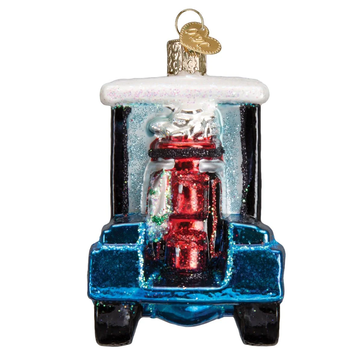 Golf Cart Santa Ornament - Image 2