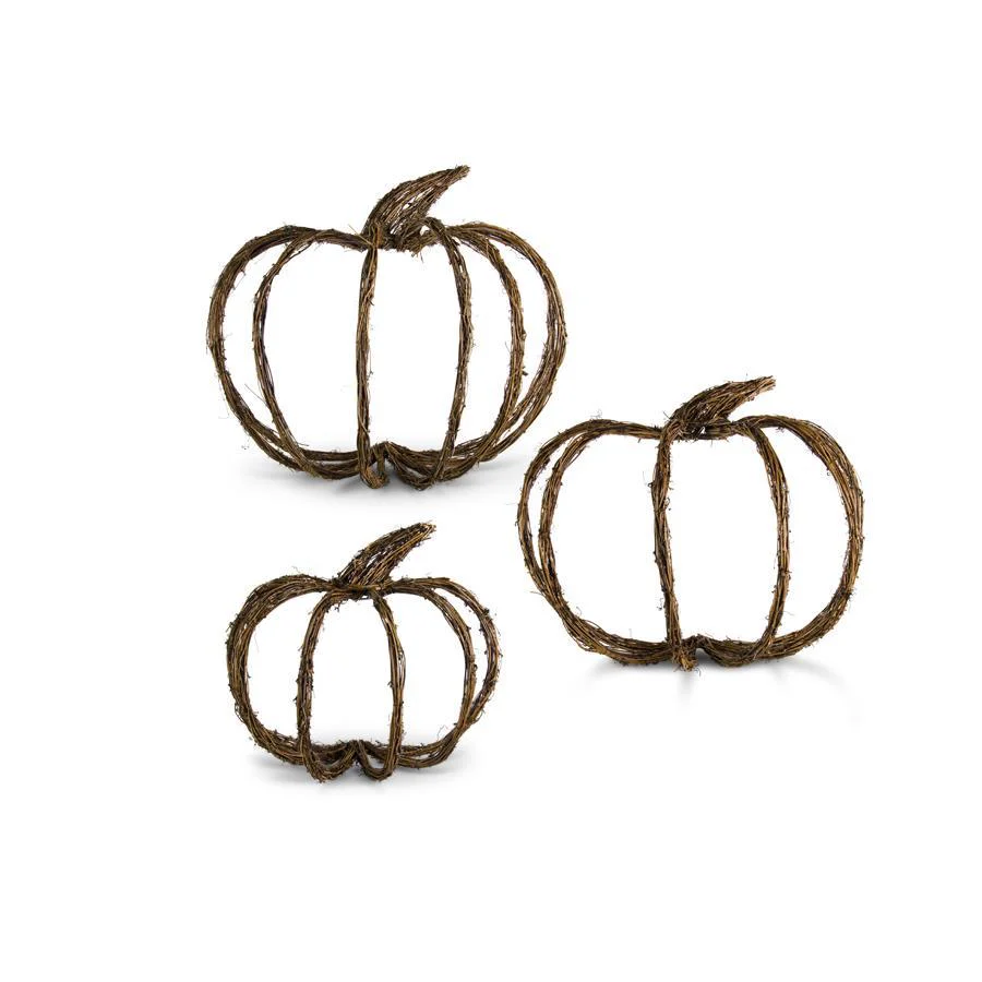 Grapevine Wall Hanging Half Pumpkin - Image 5