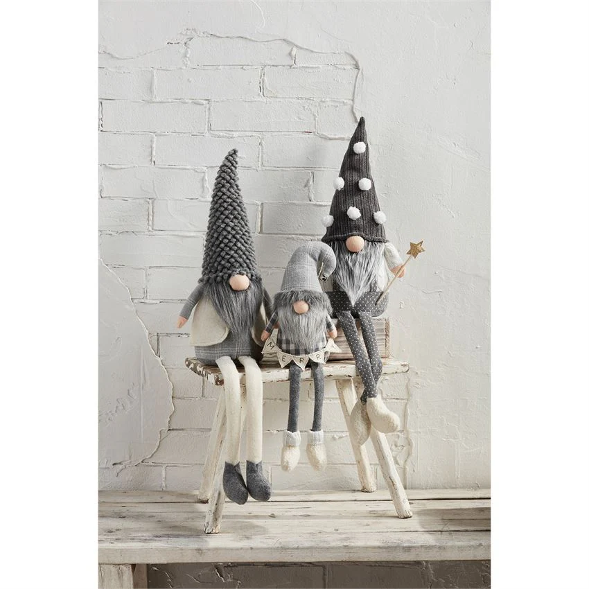 GRAY DELUXE DANGLE GNOME - Image 4