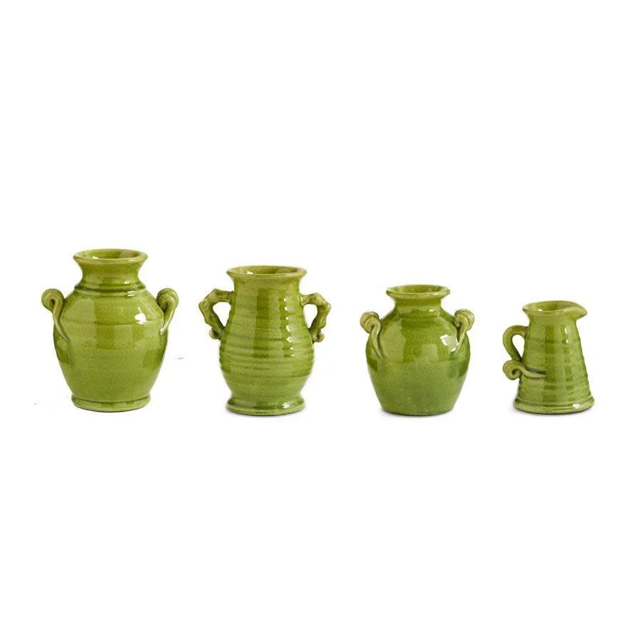 Green European Ceramic Vase - Image 3