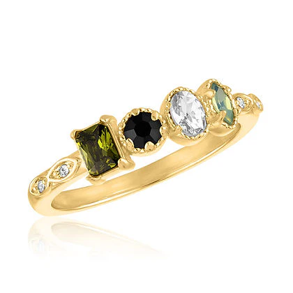 Green Orbit Multi-Stone Layers Ring - Image 5