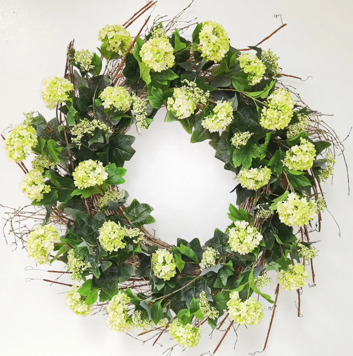 Green Snowball Wreath