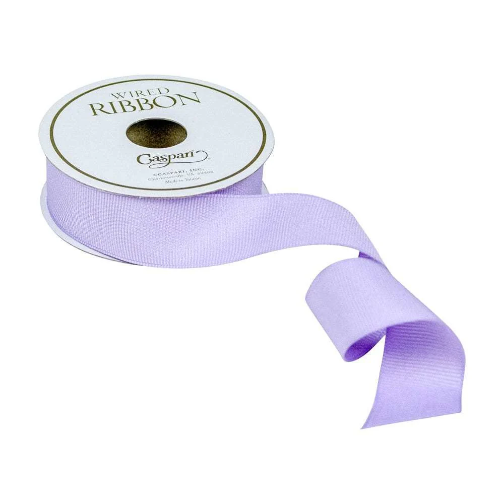 Grosgrain Lavender Wired Narrow Ribbon - Image 2
