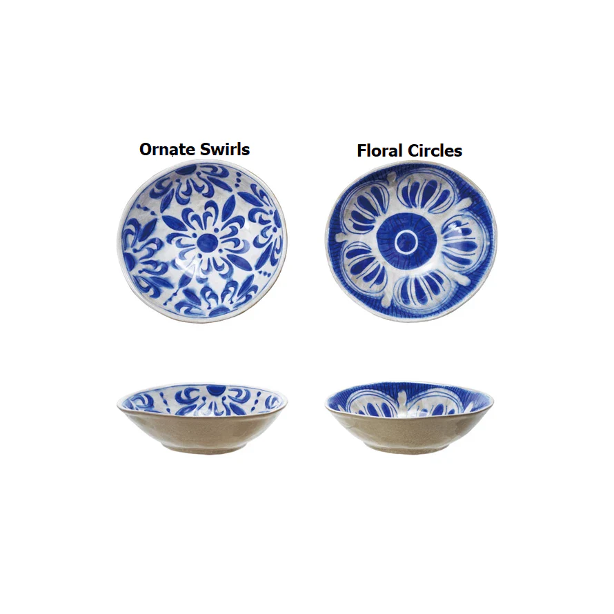 Hand-Painted Stoneware Bowl - Image 2