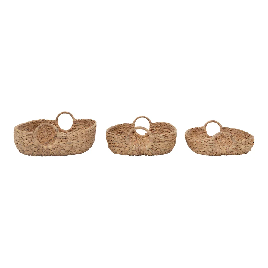 Hand-Woven Water Hyacinth Basket - Image 2