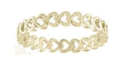 Heart Band Gold Layers Ring - Image 4
