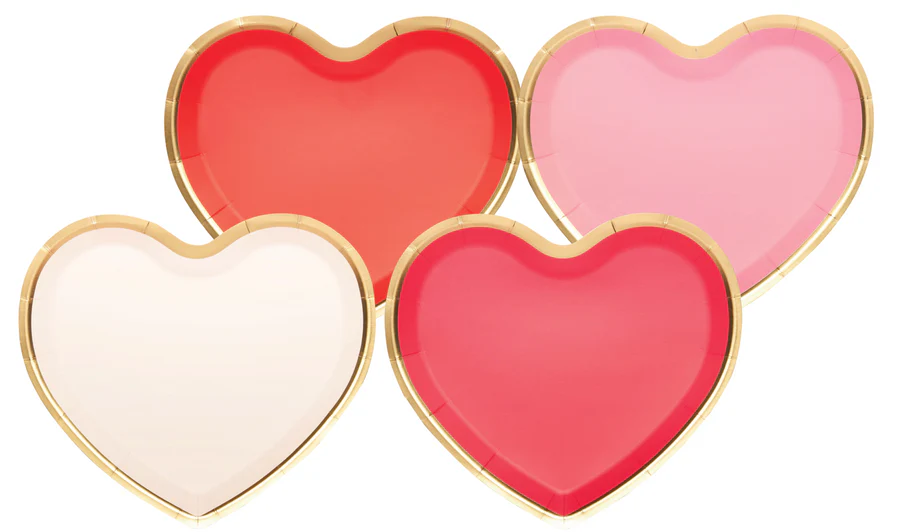 Heart Love Notes Salad Plate