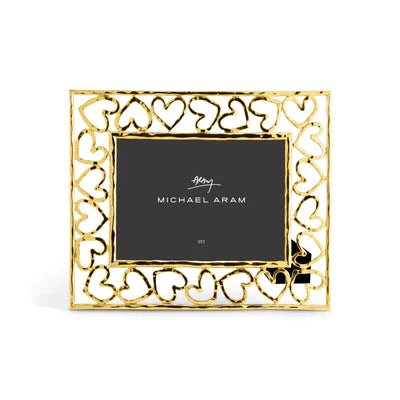 Heart Photo Frame Gold 5x7