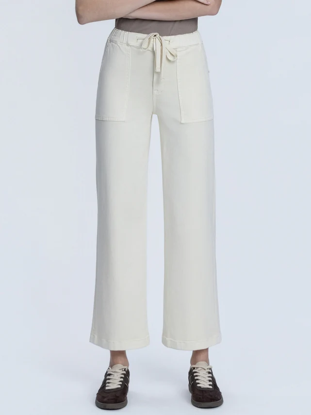 Bianca High Rise Color Drawstring Baggy Wide Jeans - Image 5