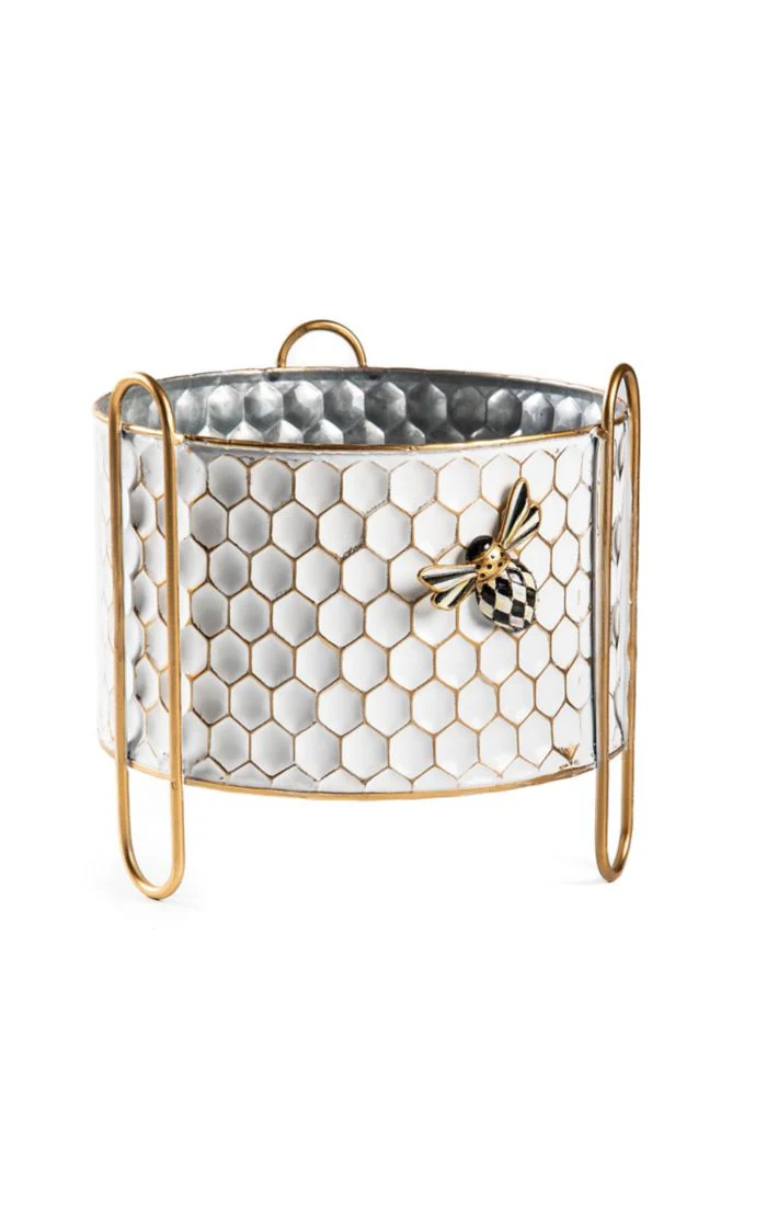 Honeycomb Tin Planter - Small - Image 2