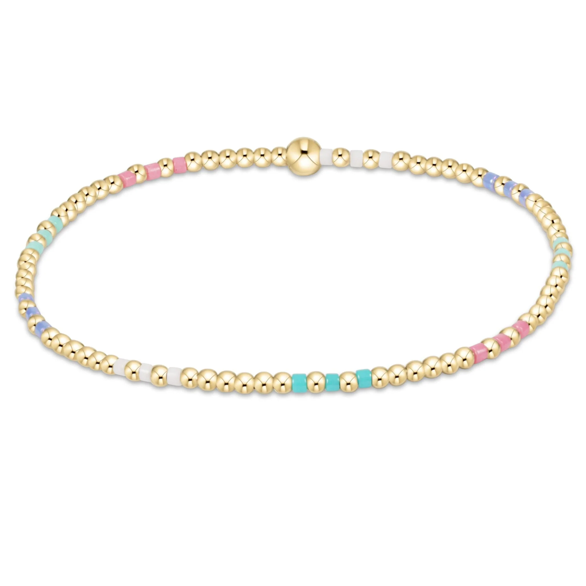 Hope Joy Pattern 2mm Bead Bracelet - Image 3