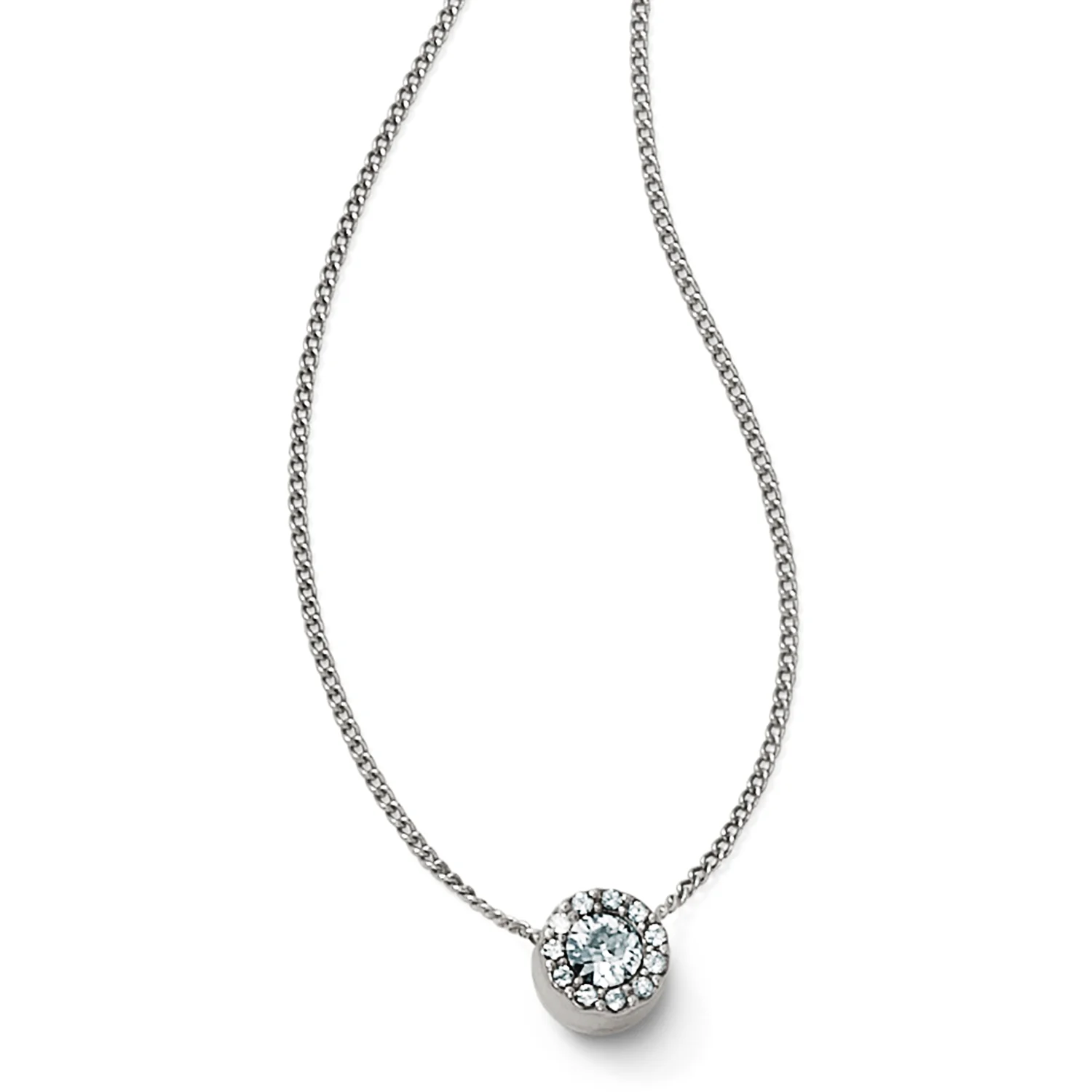 Illumina Mini Solitaire Necklace Silver - Image 4