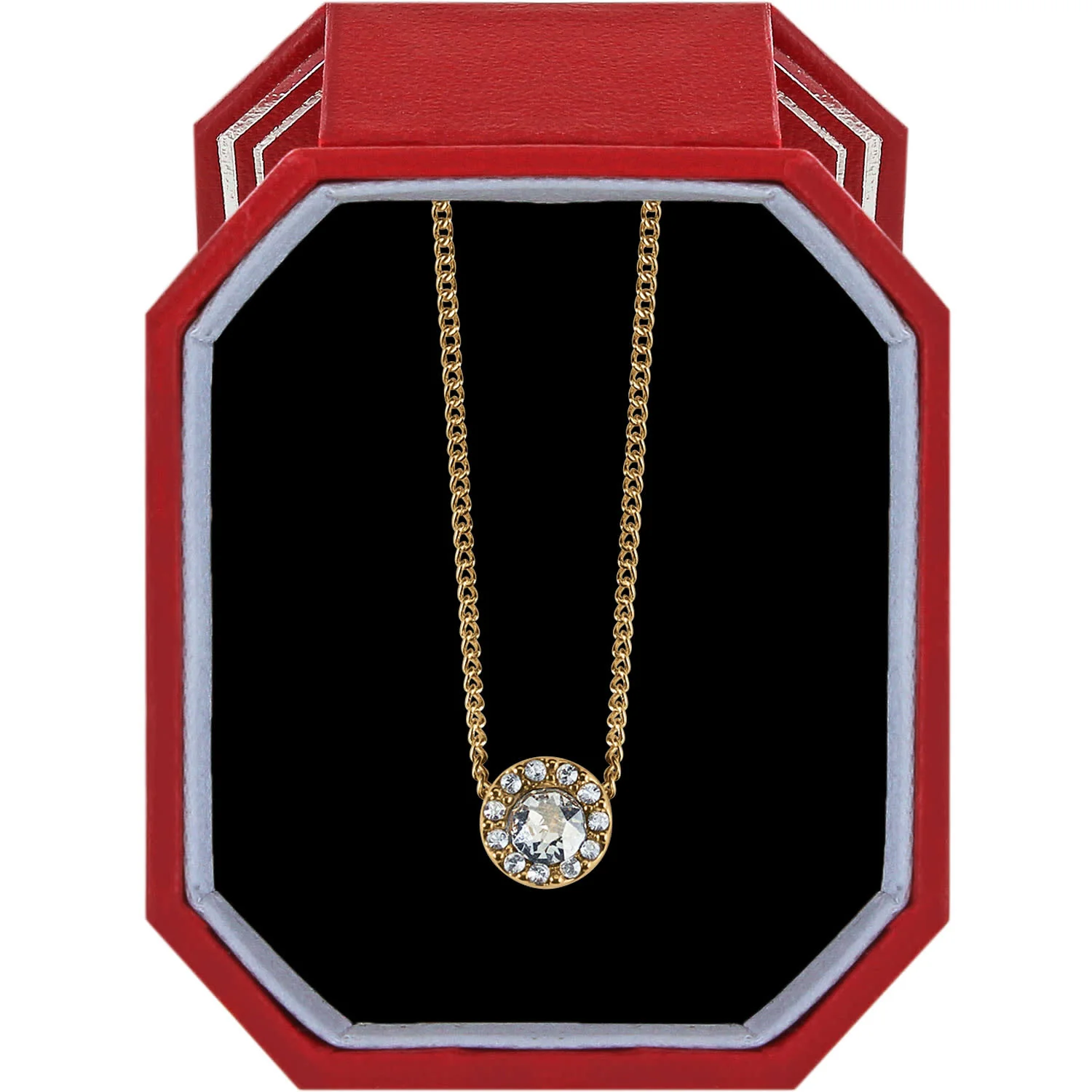 Illumina Solitaire Necklace Gift Box - Gold