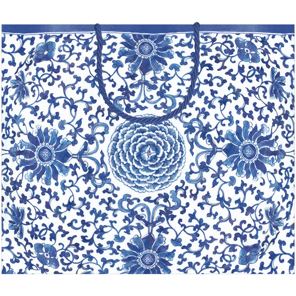 Indigo Garden Blue/White Large Gift Bag