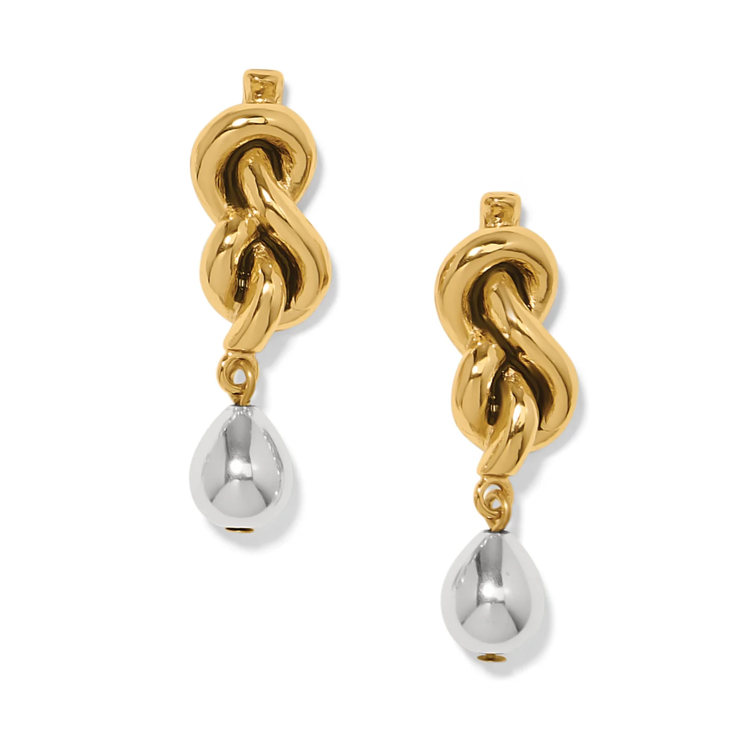 Interlok Single Knot Drop Earrings - Image 4