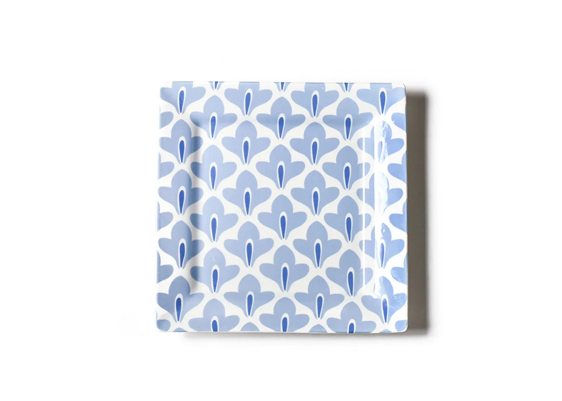 Iris Blue Sprout Square Platter - Image 2