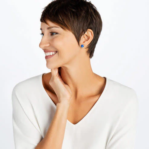 Iris Stud Earrings - Image 2