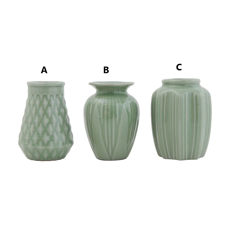 Jade Stoneware Vase