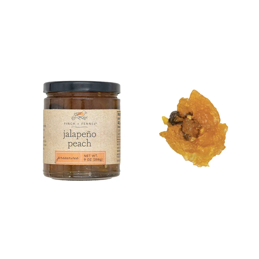 Jalapeno Peach Preserves Jelly Jar