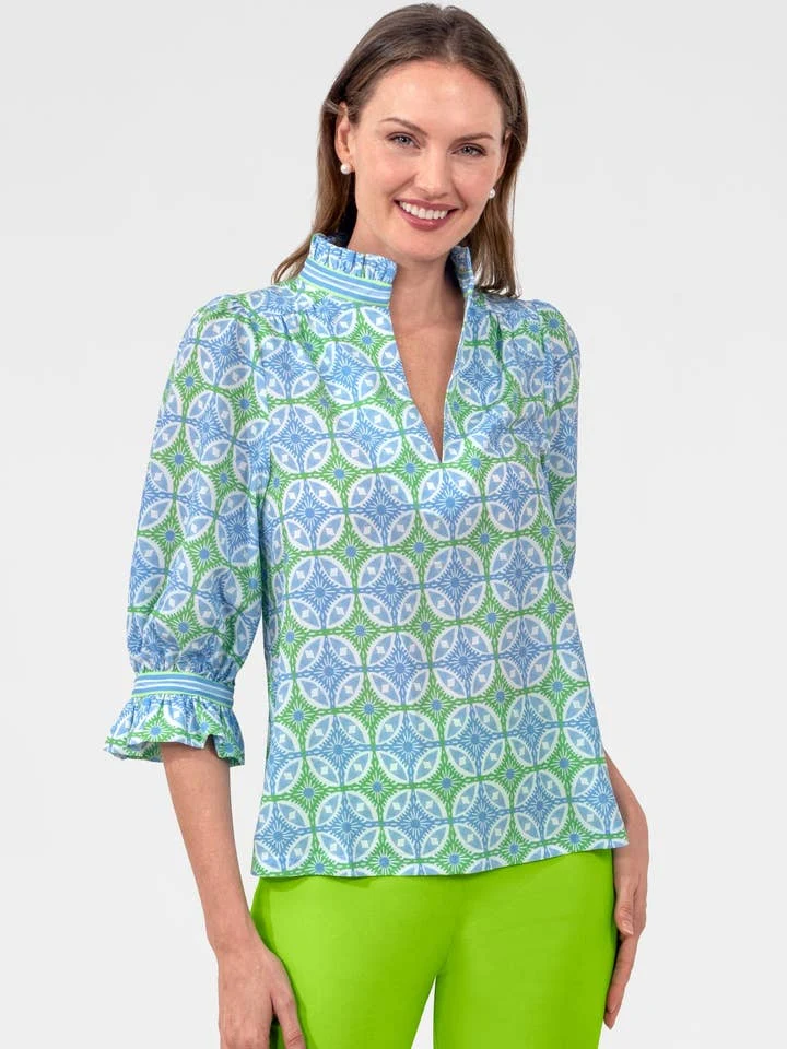 Jane Ruffleneck Tunic Smell the Roses - Image 21