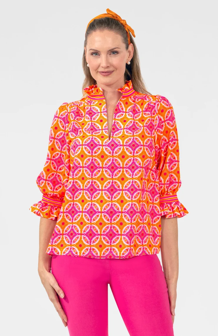 Jane Ruffleneck Tunic Smell the Roses - Image 9