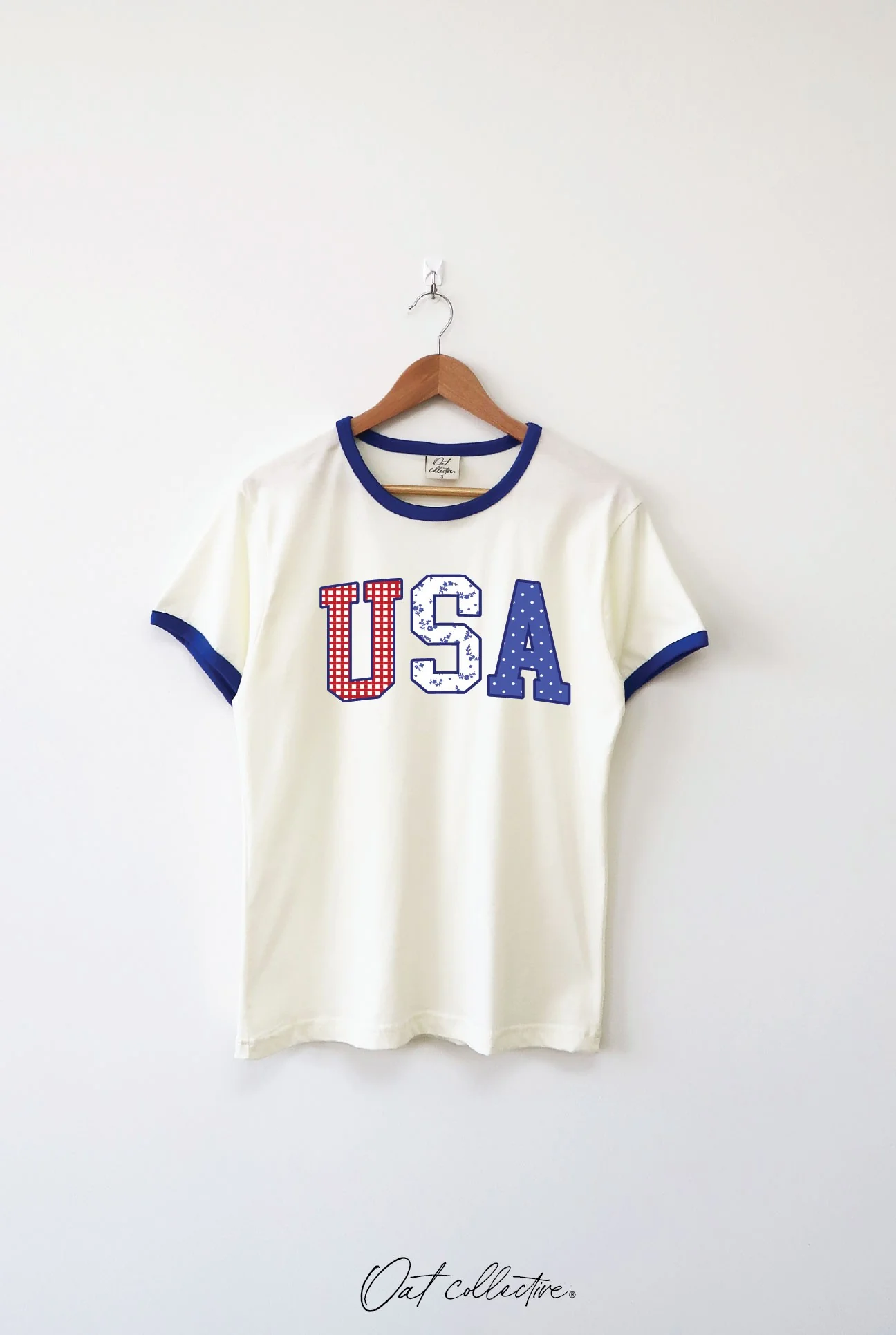 Jenny Usa With Pattern Ringer Graphic Top - Image 5