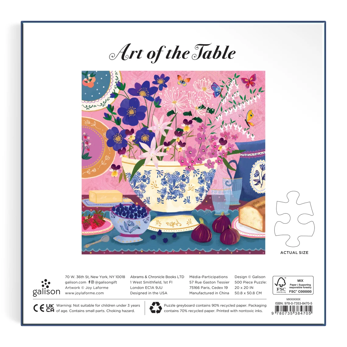 Joy Laforme Art of the Table 500 Piece Foil Puzzle - Image 3