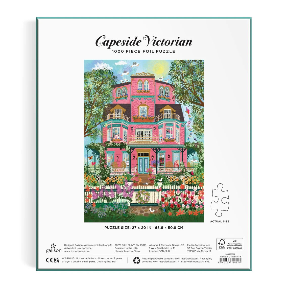 Joy Laforme Capeside Victorian 1000 Piece Foil Puzzle - Image 4