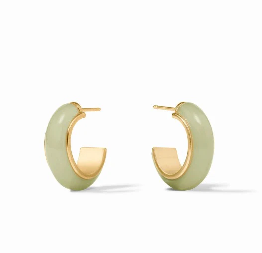 Amalfi Hoop Earrings Mint