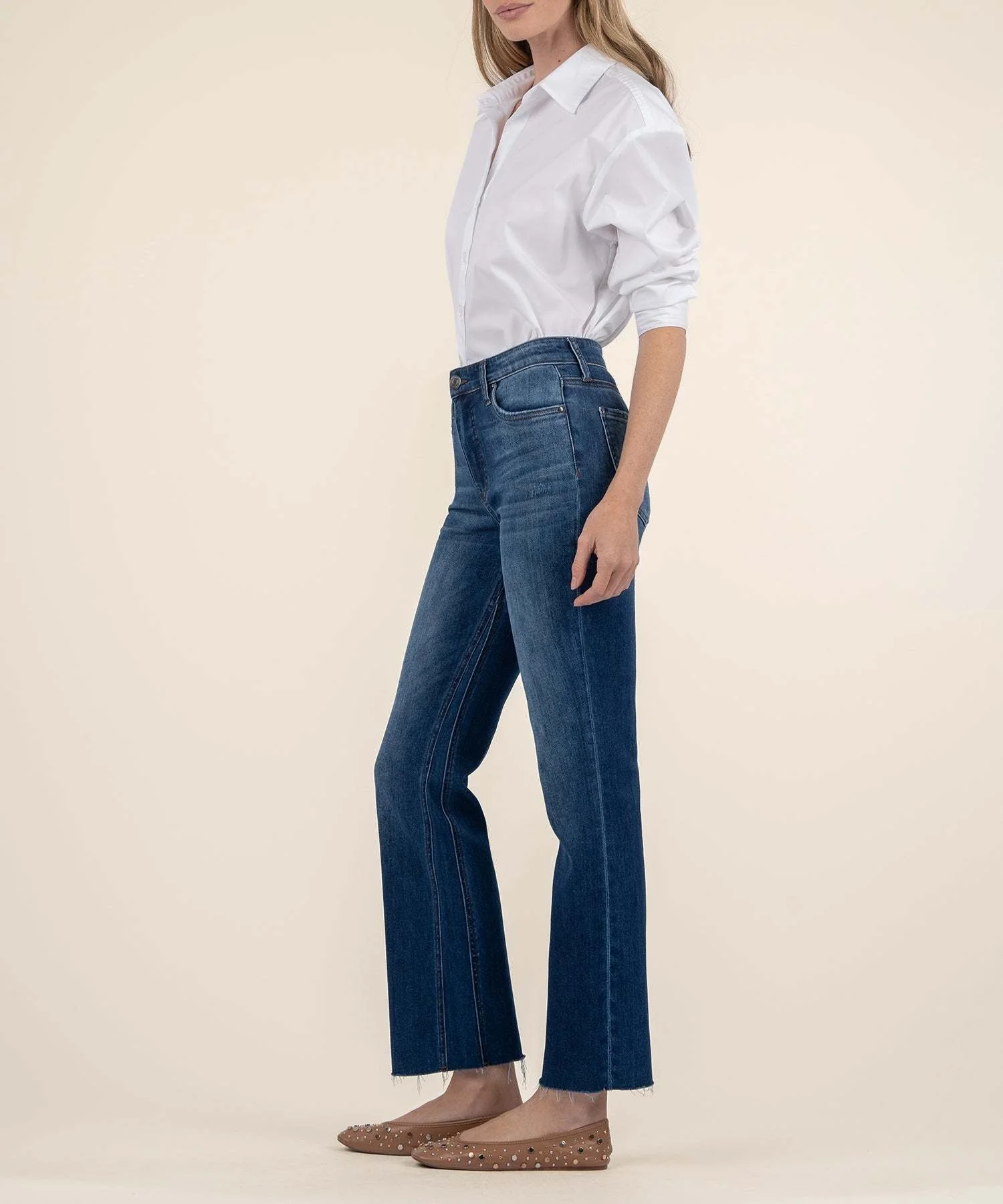 Kelsey High Rise Fab Ab Ankle Flare-NSet Leg - Image 2