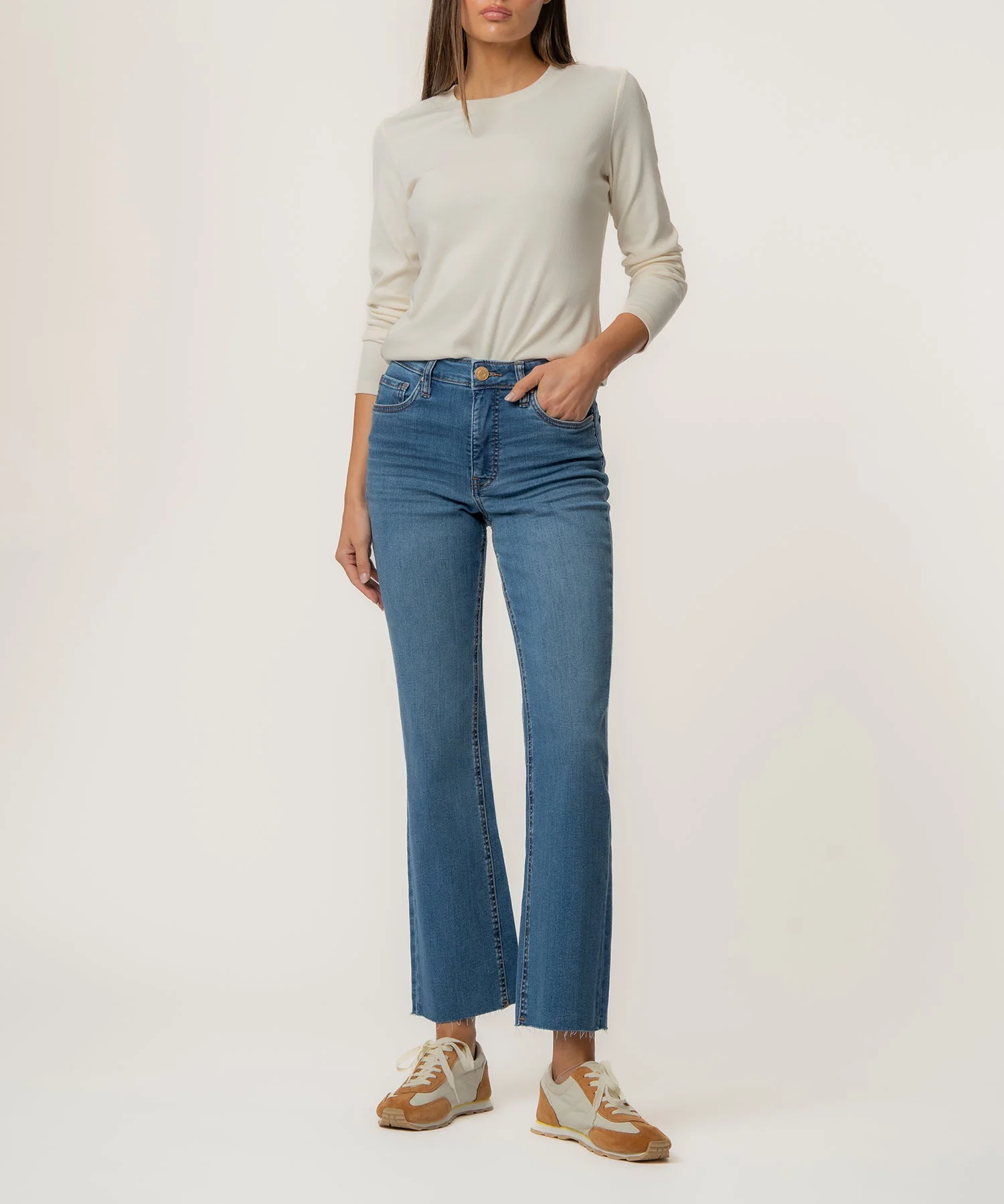 Kelsey High Rise Fab AB Ankle Flare-Nset Leg - Image 5