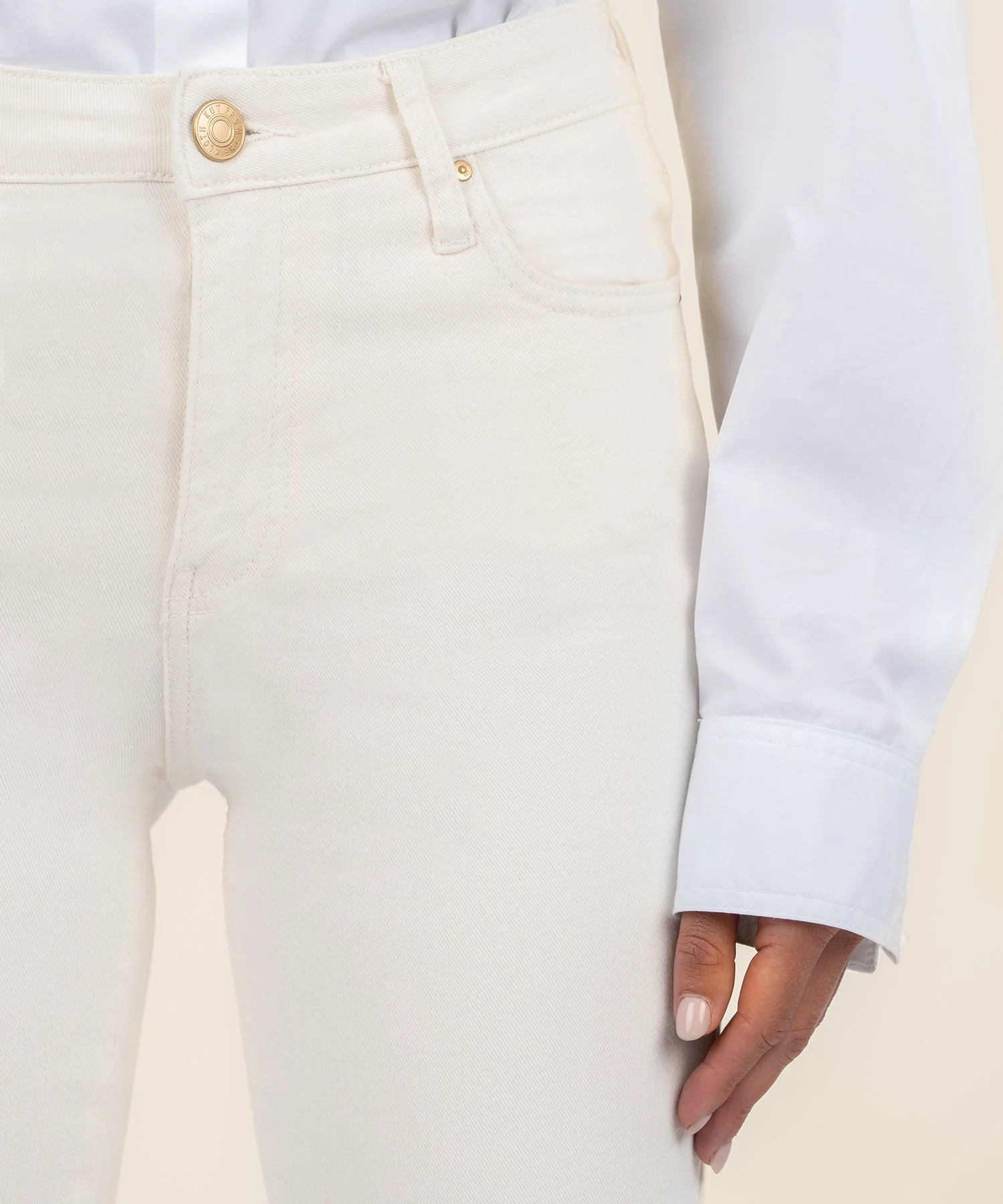 Kelsey Raw Hem High Waist Ankle Flare Jeans - Image 20