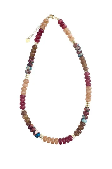 Kerry Necklace - Tan Turquoise