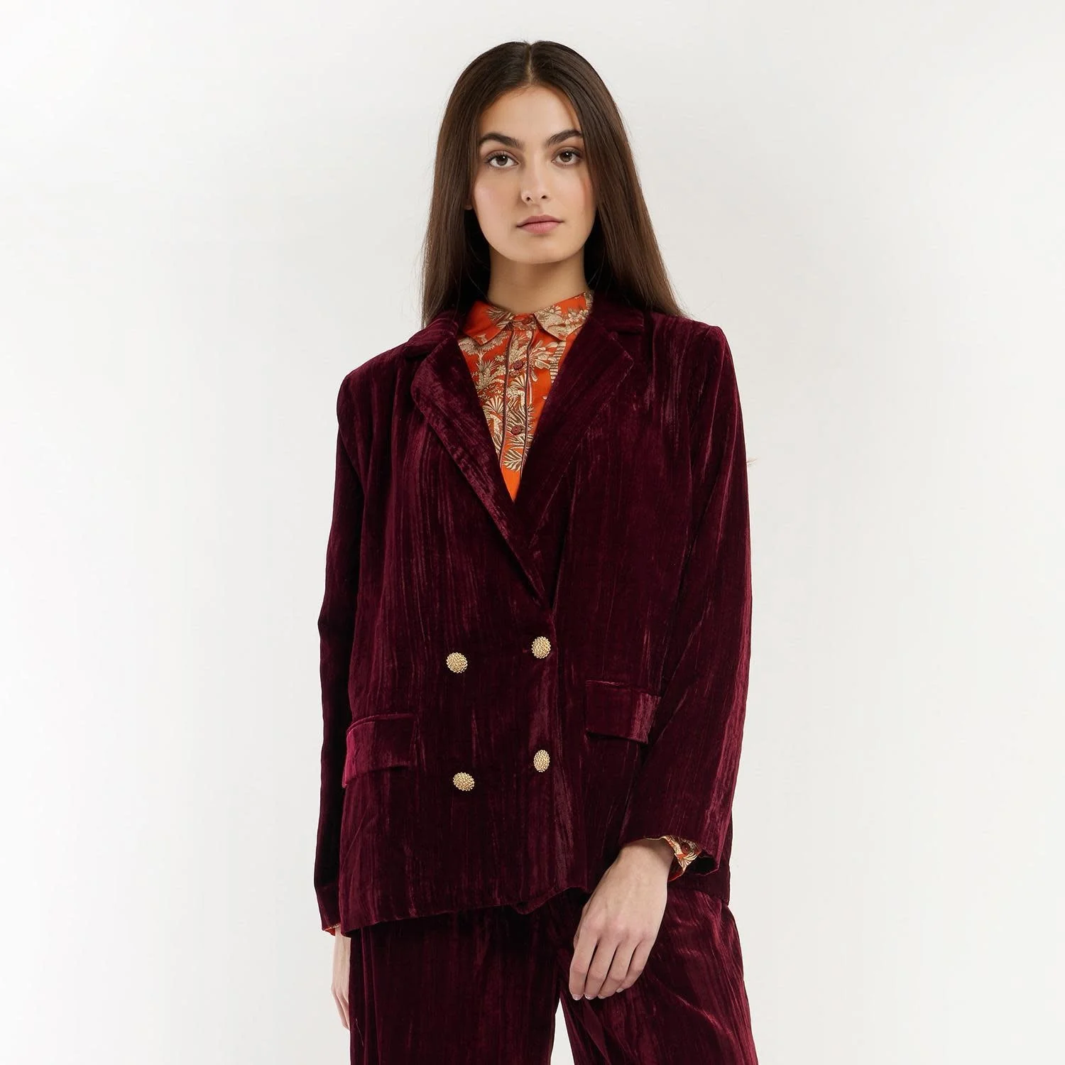 Kim Crushed Velvet Jacket - Image 3
