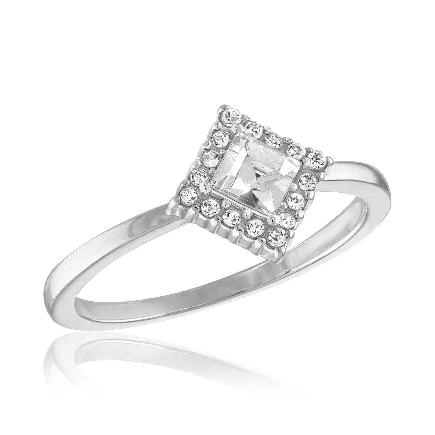 Kite Set Princess Cut Stack Ring - Image 2