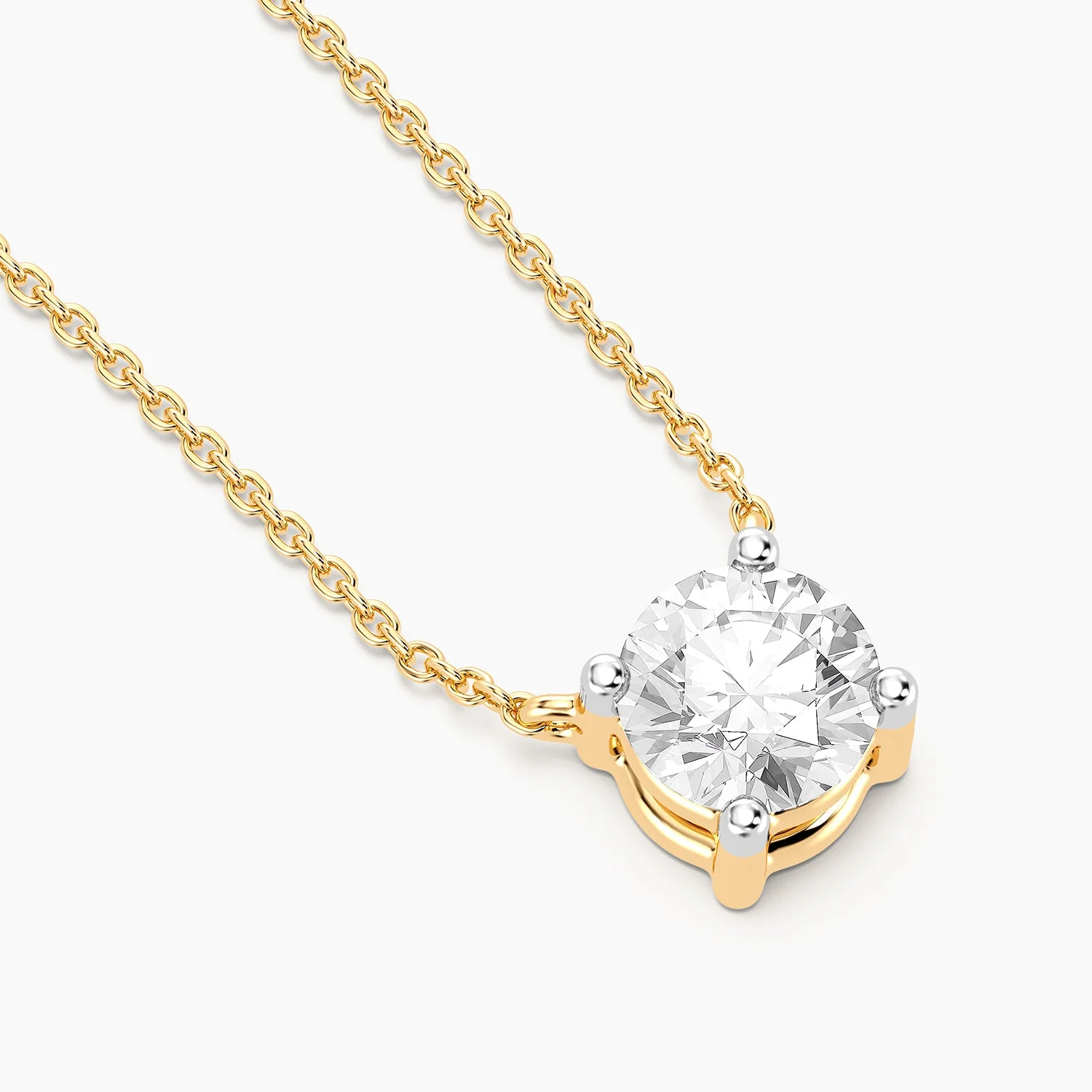 Lab-Grown 0.50 Ct Round Diamond Necklace - Image 2