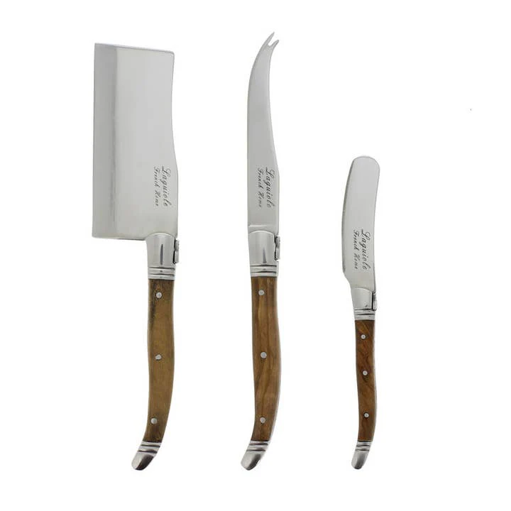 Laguiole Connoisseur Olive Wood Cheese - Sold as Set - Image 3