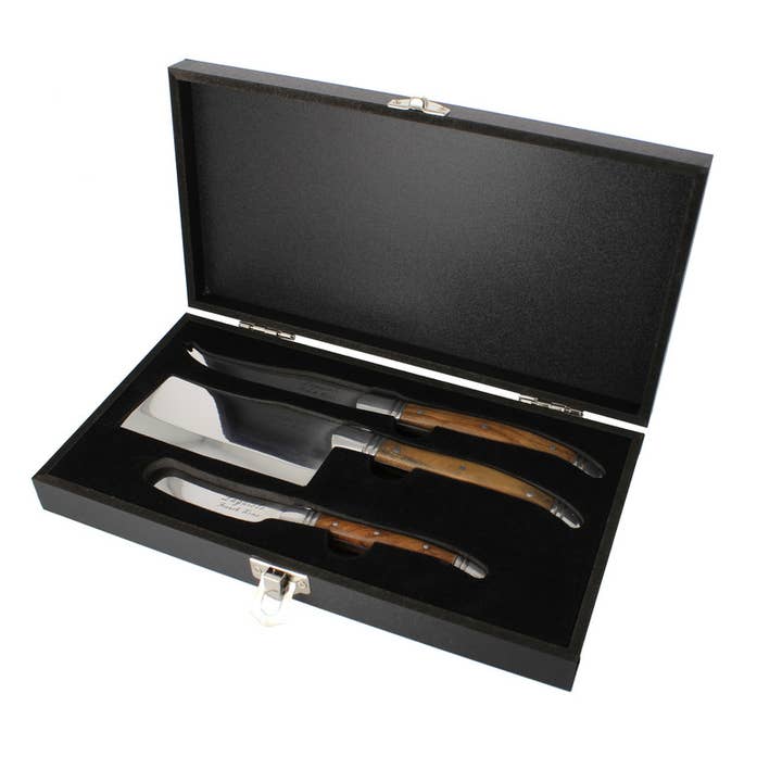 Laguiole Connoisseur Olive Wood Cheese - Sold as Set - Image 4
