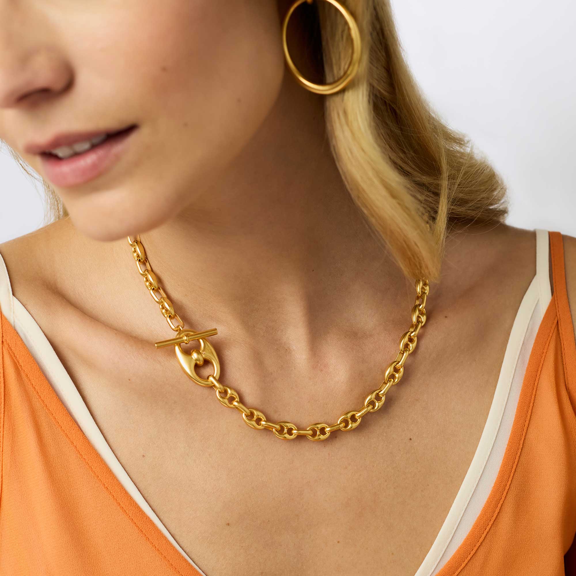 Laguna Demi Link Necklace Gold - Image 3