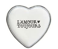 L'Amour Toujours 7" Heart Tray - Image 2