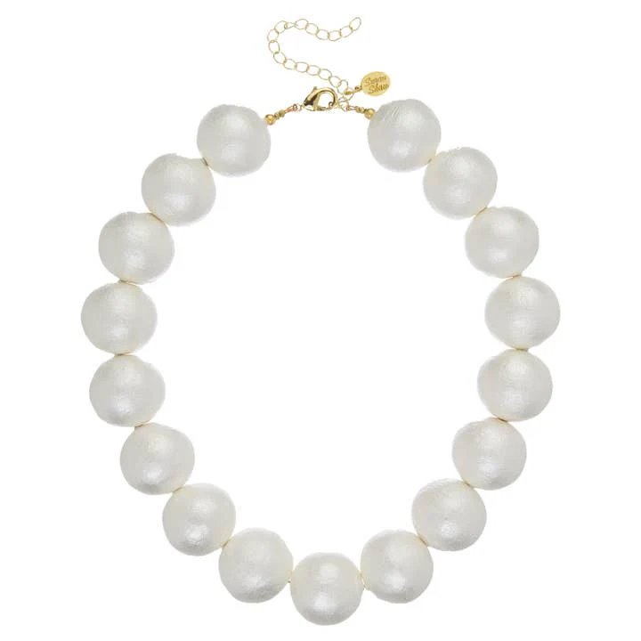 Large Cotton Pearl Choker - Image 2