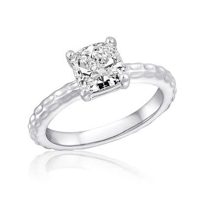 Large CZ Square Stack Ring - Image 2