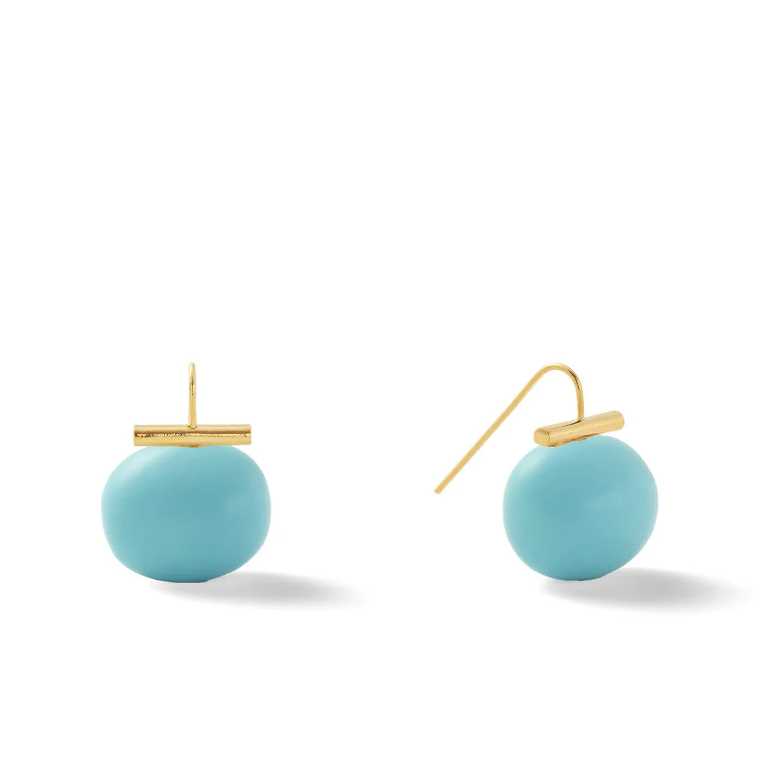 Large Pebble Pearl Ear Wire - Image 12