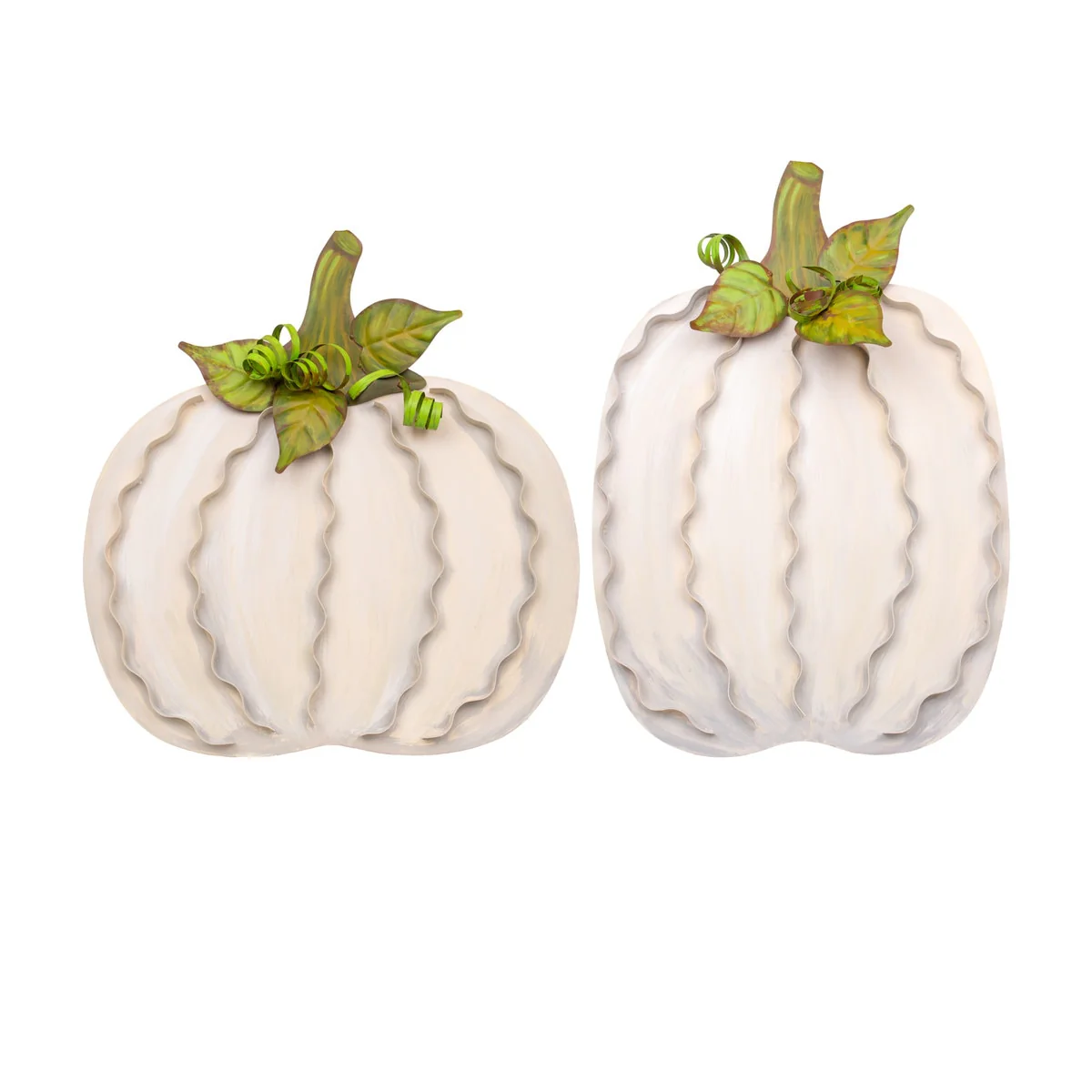 Large Ribbon Pumpkins Cream - Sold Individually - Image 2