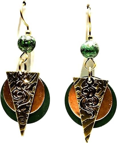 Layered Shapes & Swirls Earrings