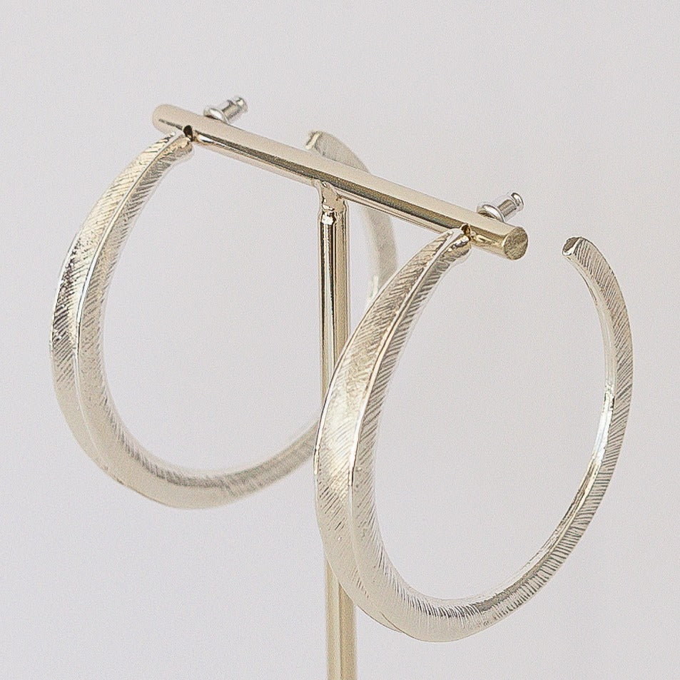 Layla Brushed Hoop 2" - Image 3