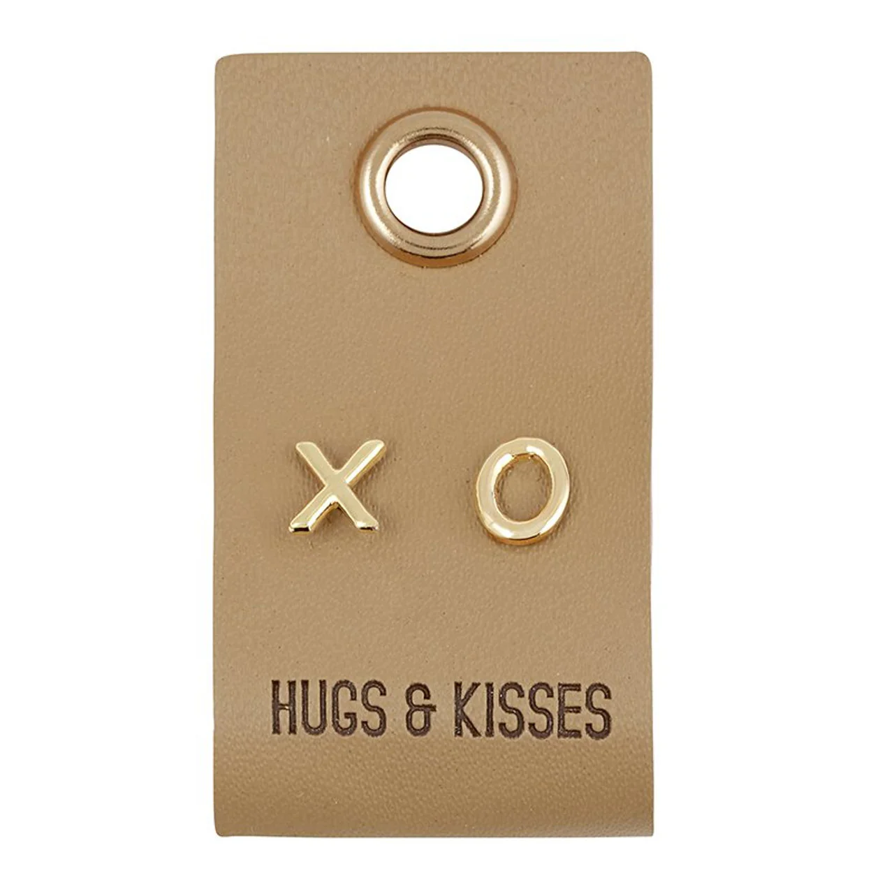Leather Stud Tag Earrings - Image 10