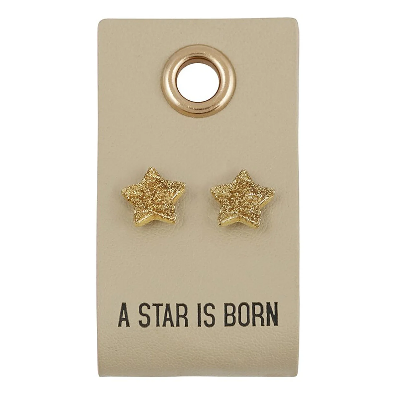 Leather Stud Tag Earrings - Image 11